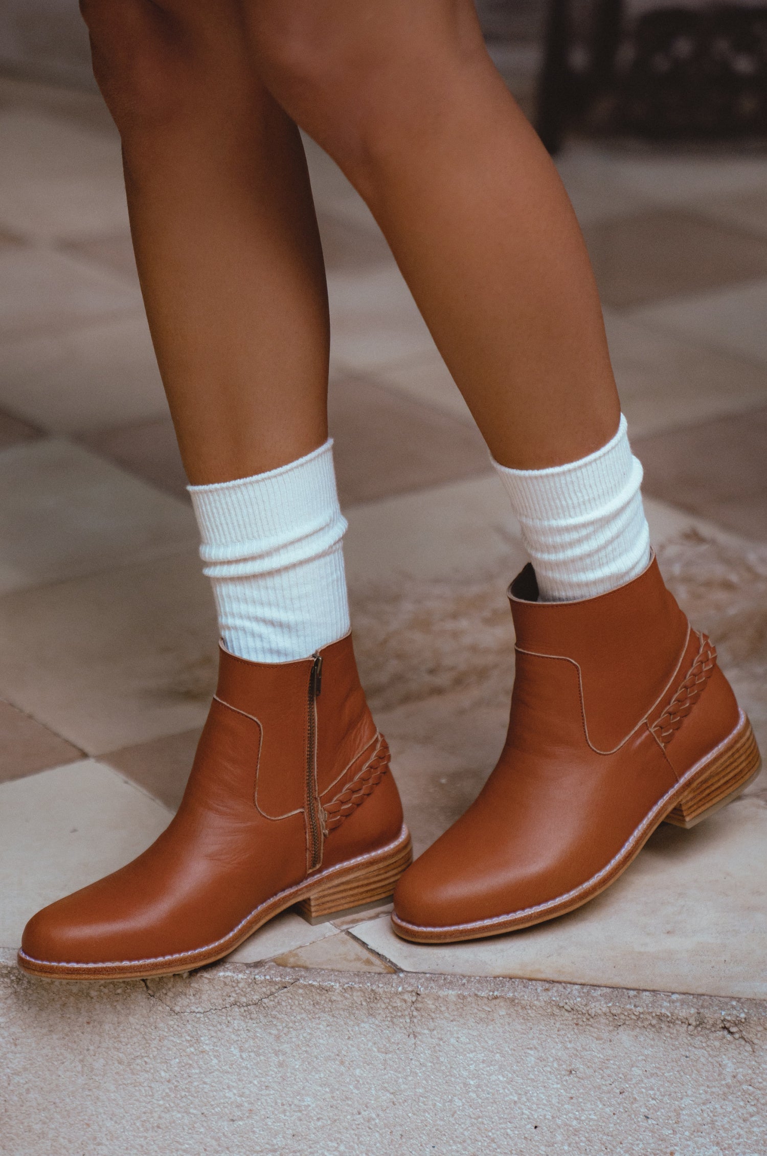 Alexa Chelsea Ankle Leather Boots