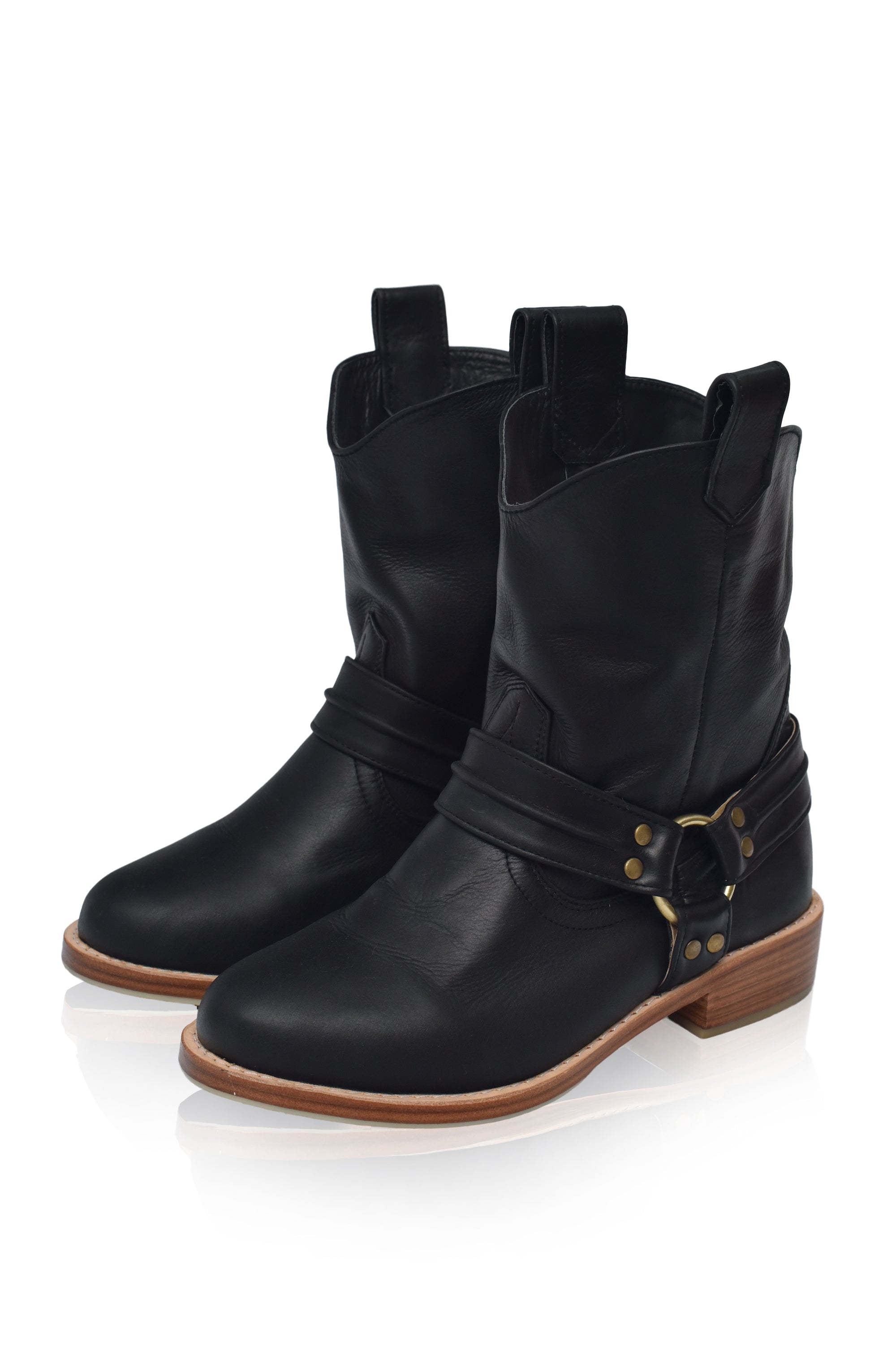 Cali Pull-On Leather Boots