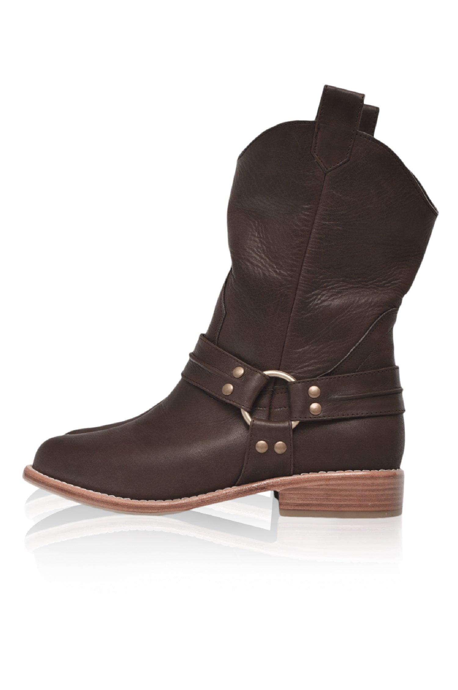 Cali Pull-On Leather Boots