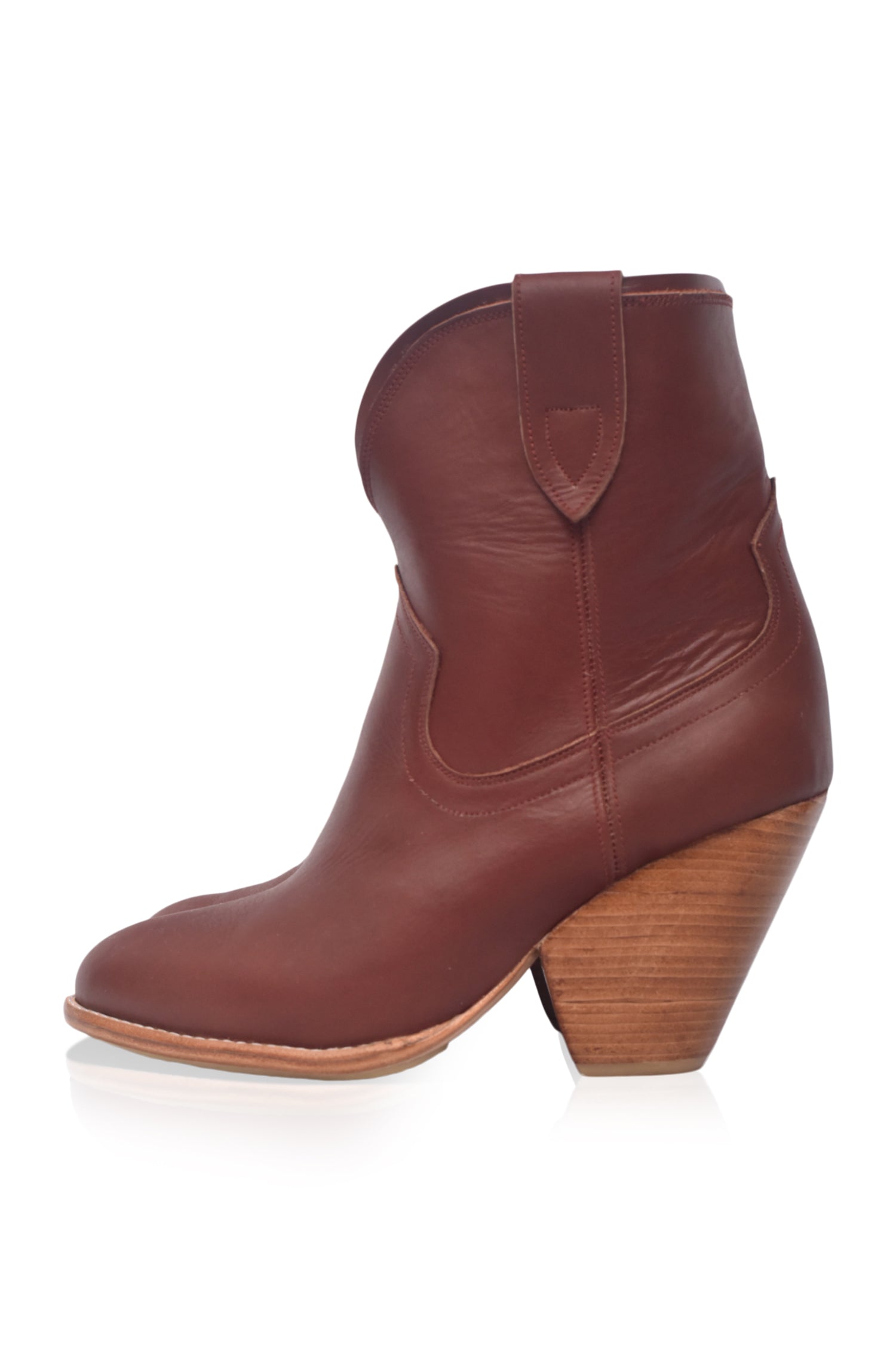 Charro Cowboy Leather Boots (Sz. 8.5)