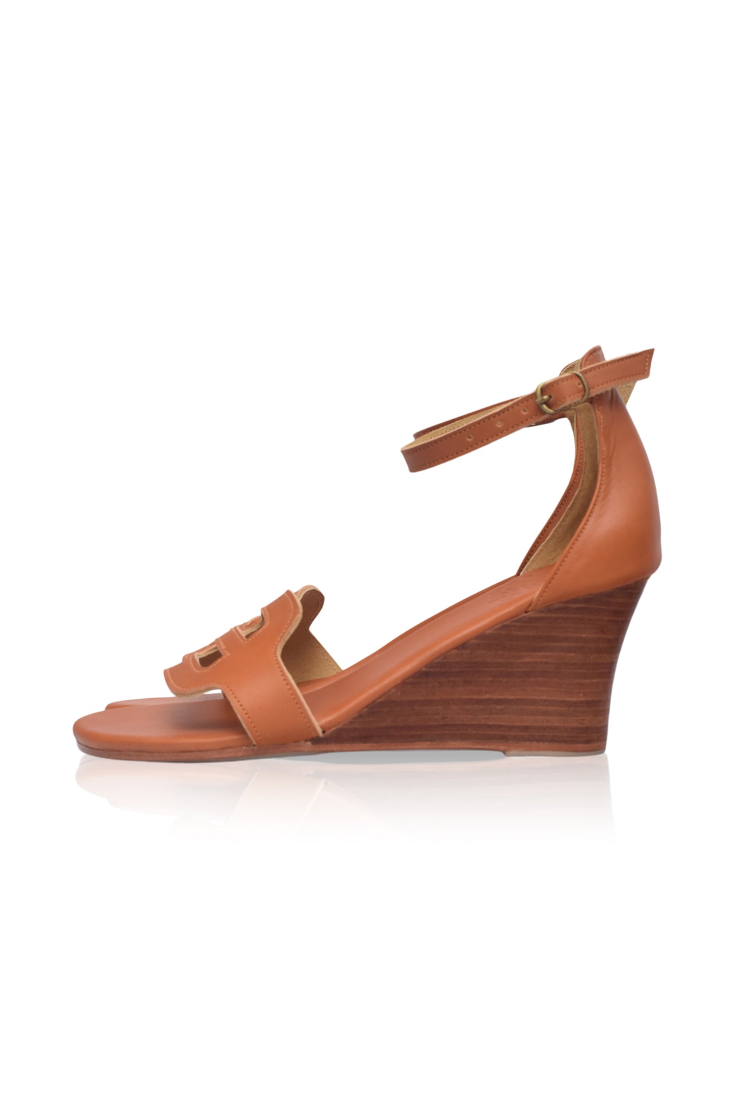 Como Wooden Wedge Sandals