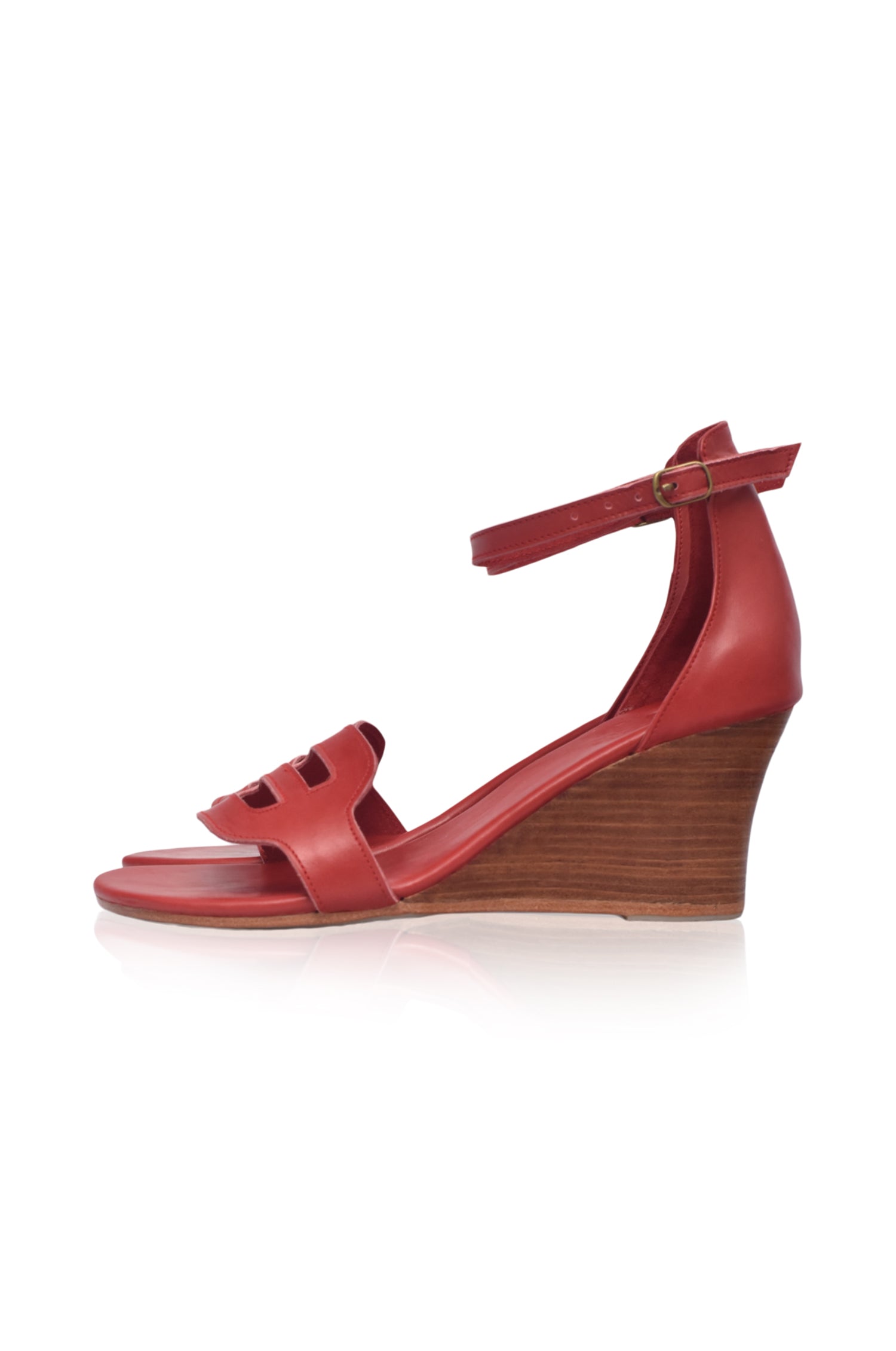 Como Wooden Wedge Sandals
