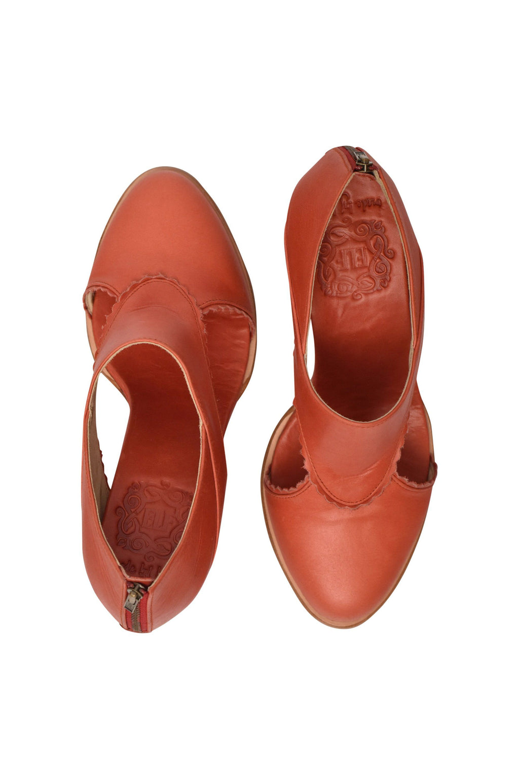 Rain Kiss Leather Heel Booties
