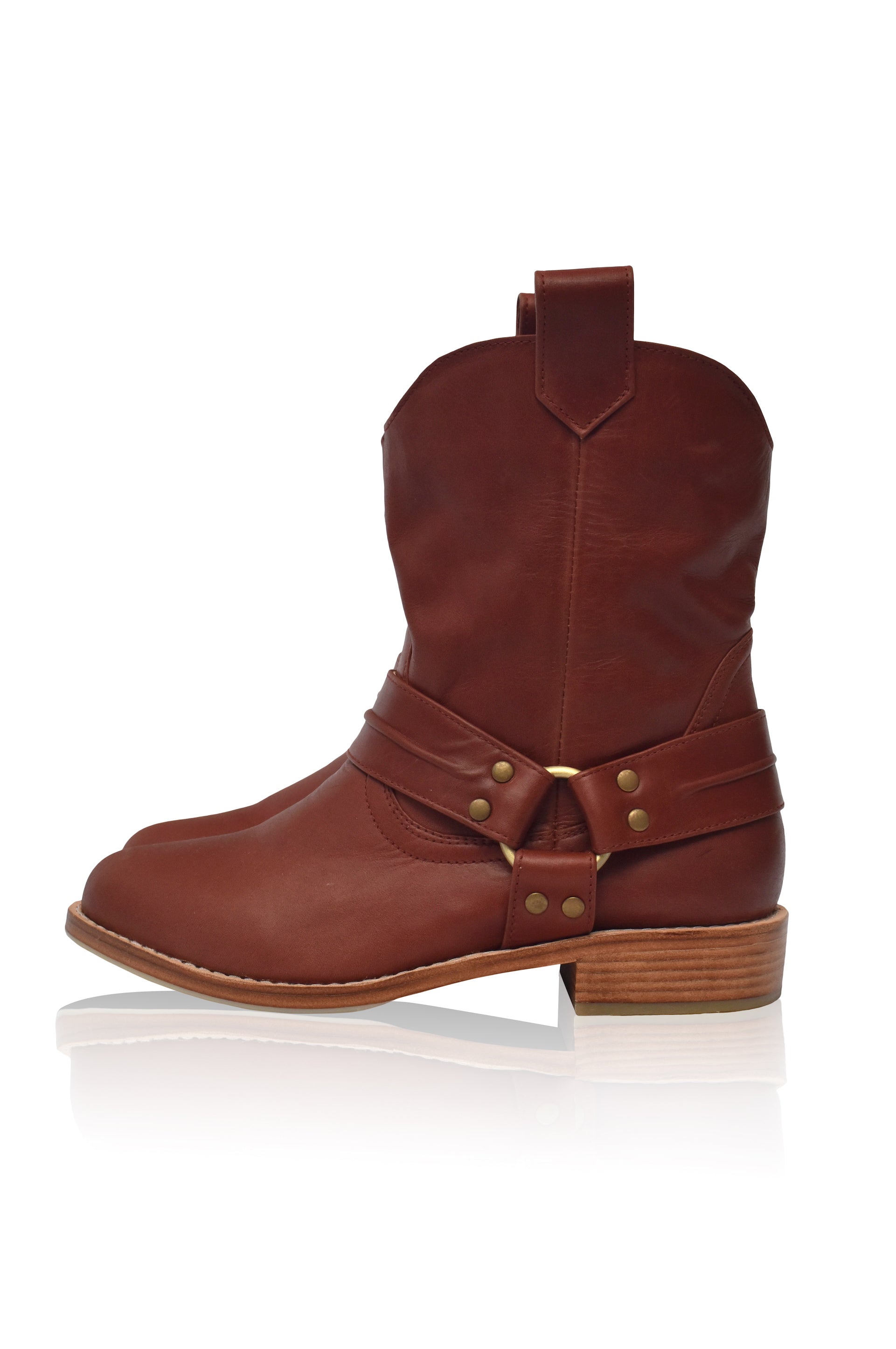 Cali Pull-On Leather Boots