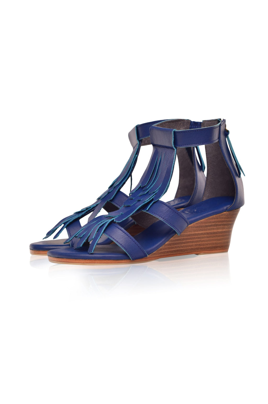 Fly Away Fringe Wedge Sandals