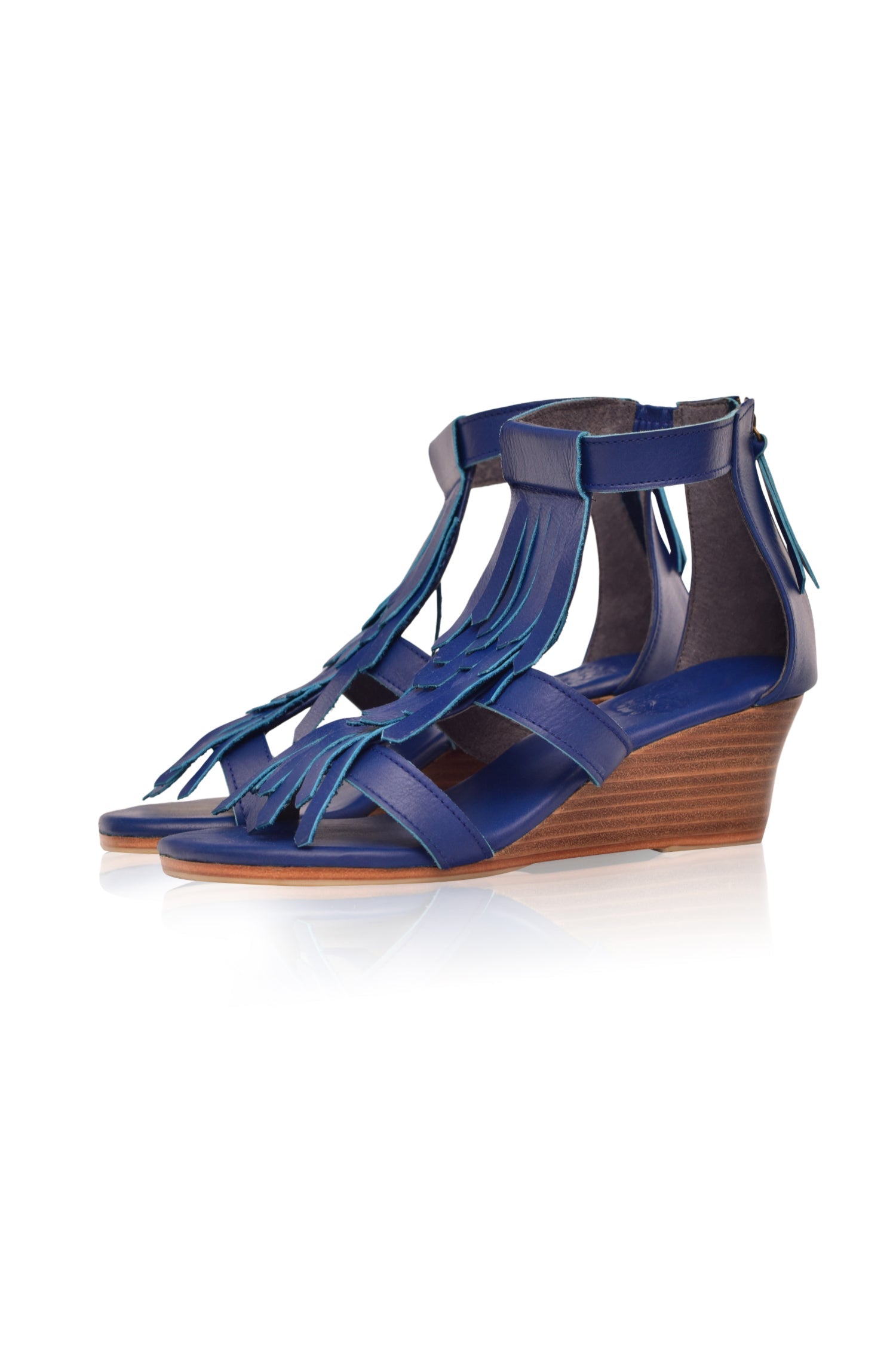 Fly Away Fringe Wedge Sandals