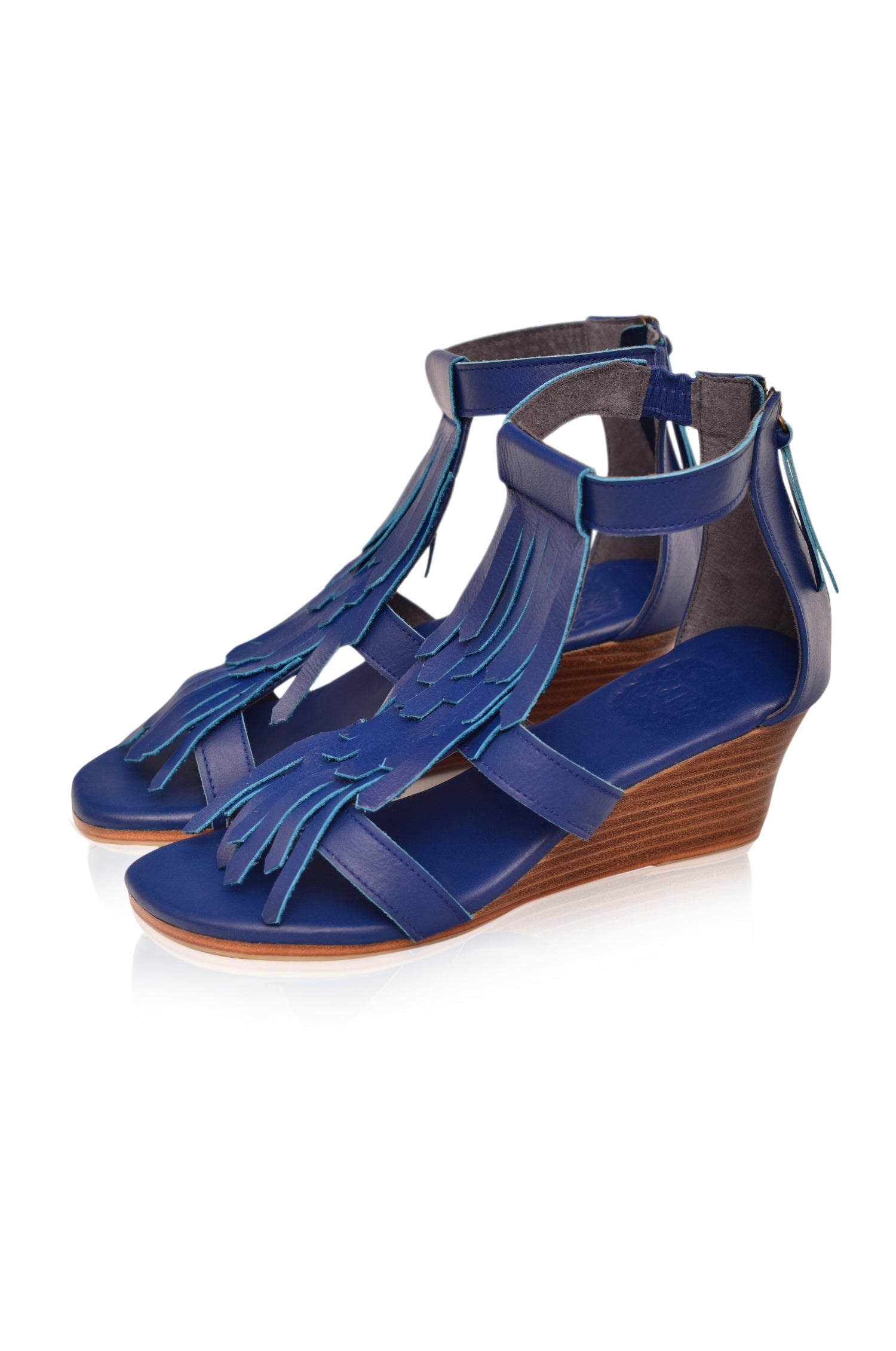 Fly Away Fringe Wedge Sandals