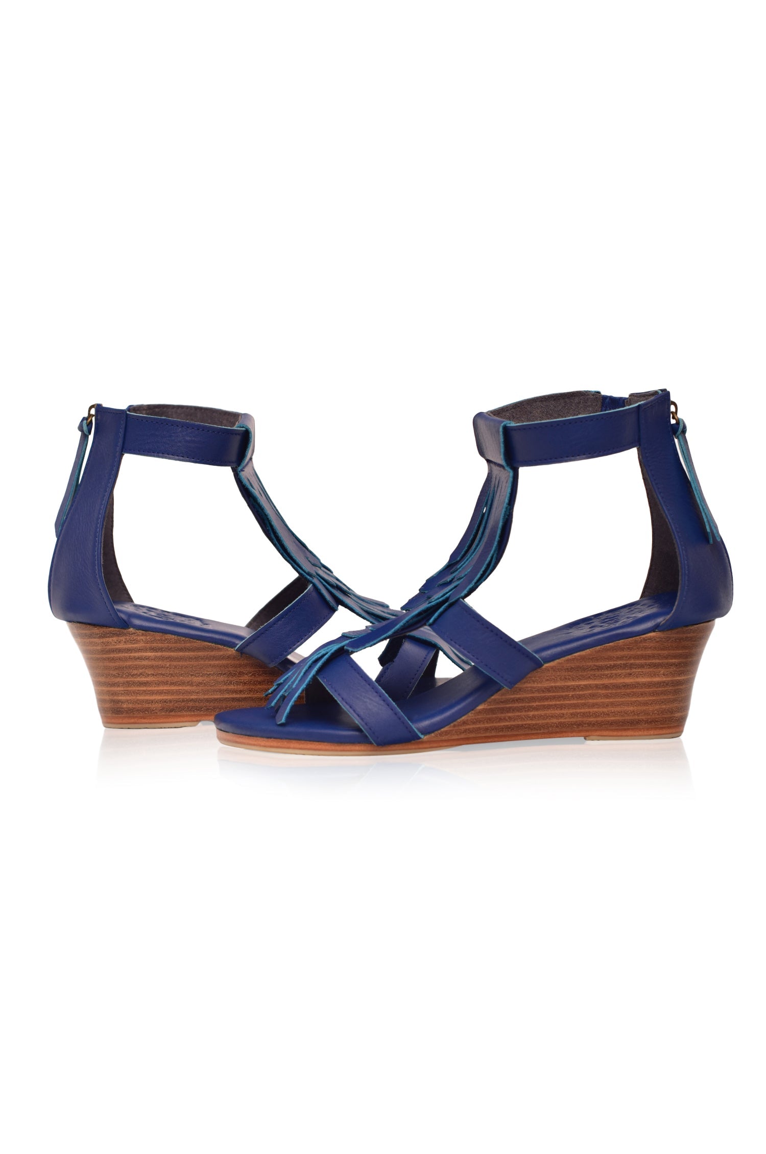 Fly Away Fringe Wedge Sandals