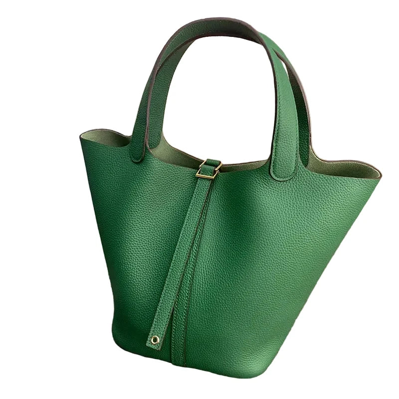 Women's Genuine Leather Bucket Bag