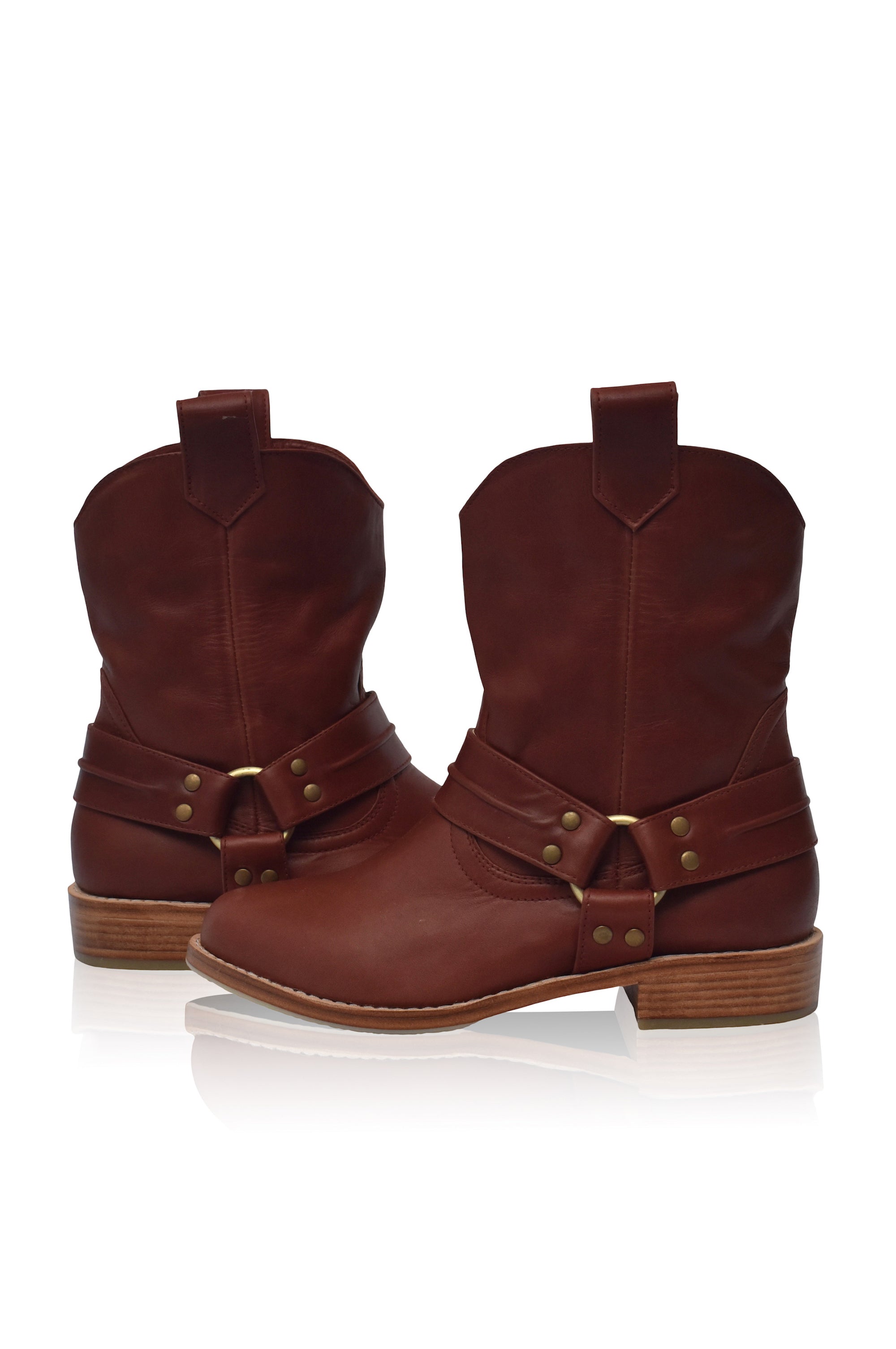 Cali Pull-On Leather Boots