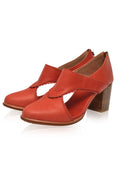 Rain Kiss Leather Heel Booties