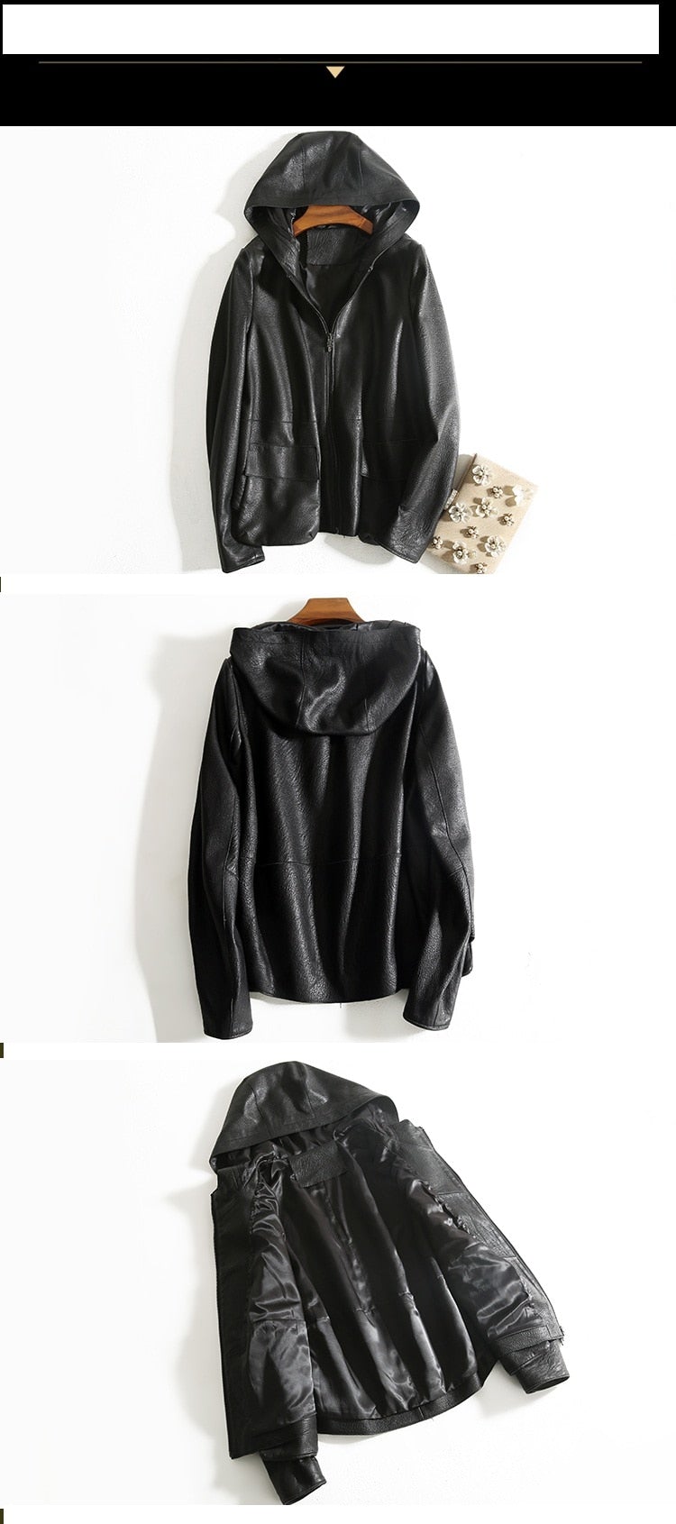 Casual Genuine Womens Leather Coat - NaimLeather