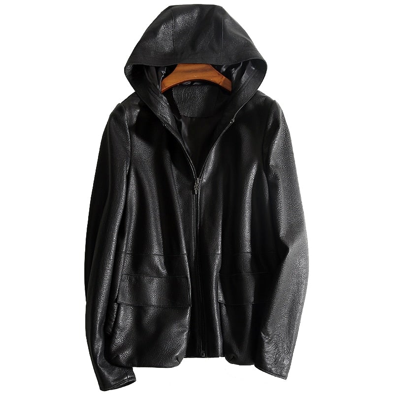 Casual Genuine Womens Leather Coat - NaimLeather