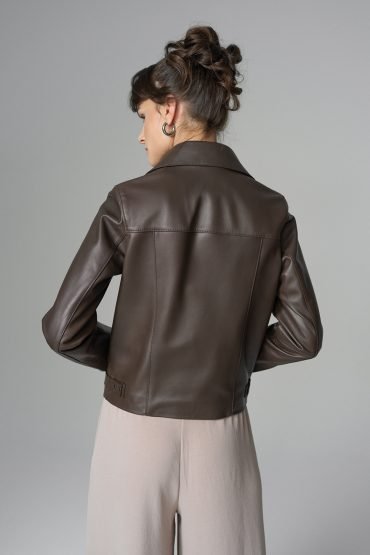 Chocolate Genuine Leather Jacket - NaimLeather