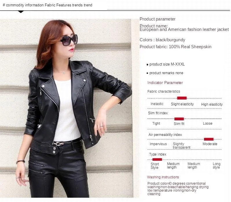 Crista Fall Genuine Leather Motorcycle Jacket for Women - NaimLeather