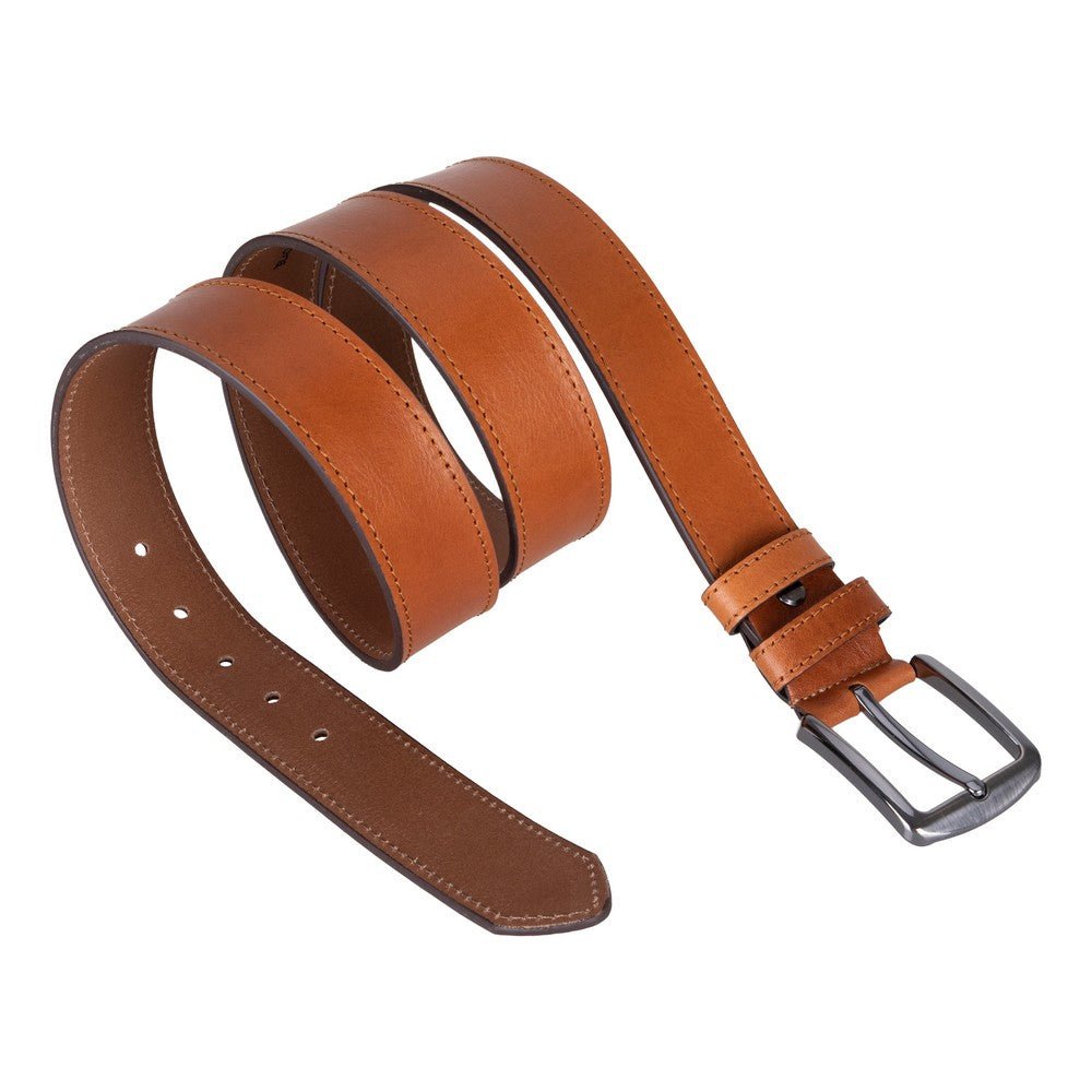 Globe Genuine Leather Belt – Handmade Premium Men’s Belt with Heavy-Duty Metal Buckle - NaimLeather