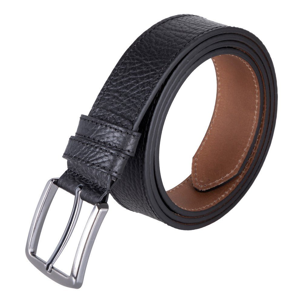 Globe Genuine Leather Belt – Handmade Premium Men’s Belt with Heavy-Duty Metal Buckle - NaimLeather