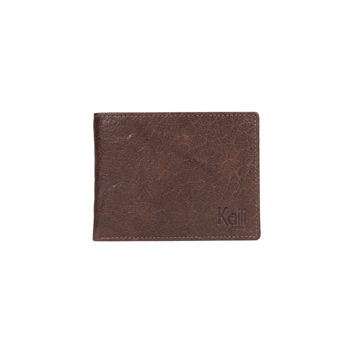K10603BB | Men's wallet in genuine full-grain leather, Volanata. Dark Brown color. Pocket p/coins. Size when closed: 12.5 x 9.3 x 1 cm. Packaging: hard bottom/cover Gift Box - NaimLeather