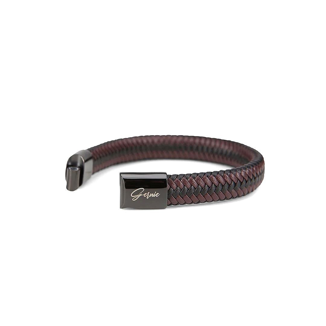Men's Genuine Braided Leather Berkeley Bracelet - NaimLeather