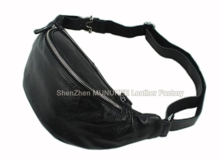 NNEOBA Genuine Leather Waist Bag - NaimLeather