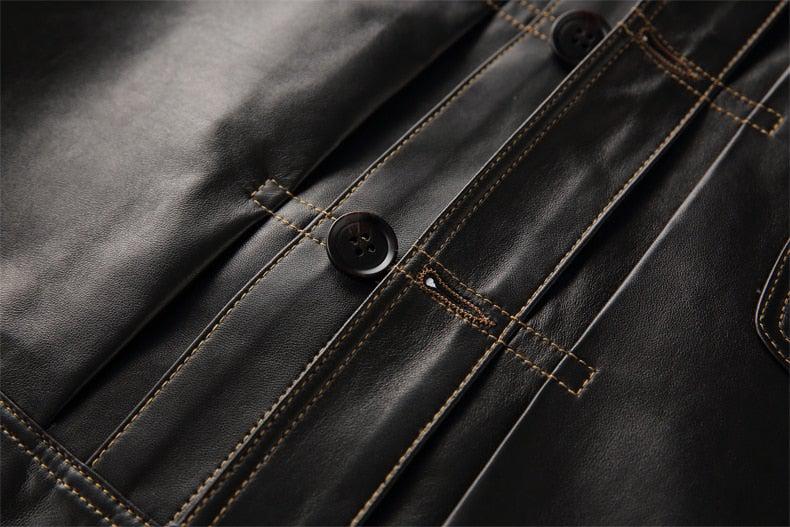 Petyr Genuine Men Sheepskin Leather Coat - NaimLeather