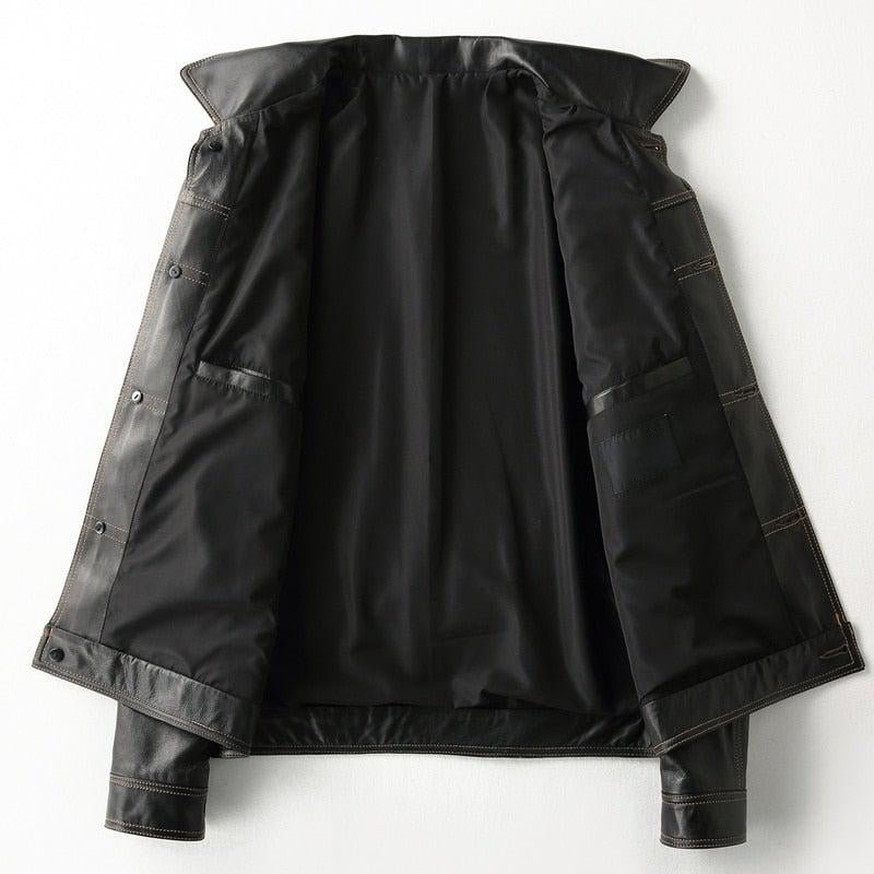 Petyr Genuine Men Sheepskin Leather Coat - NaimLeather
