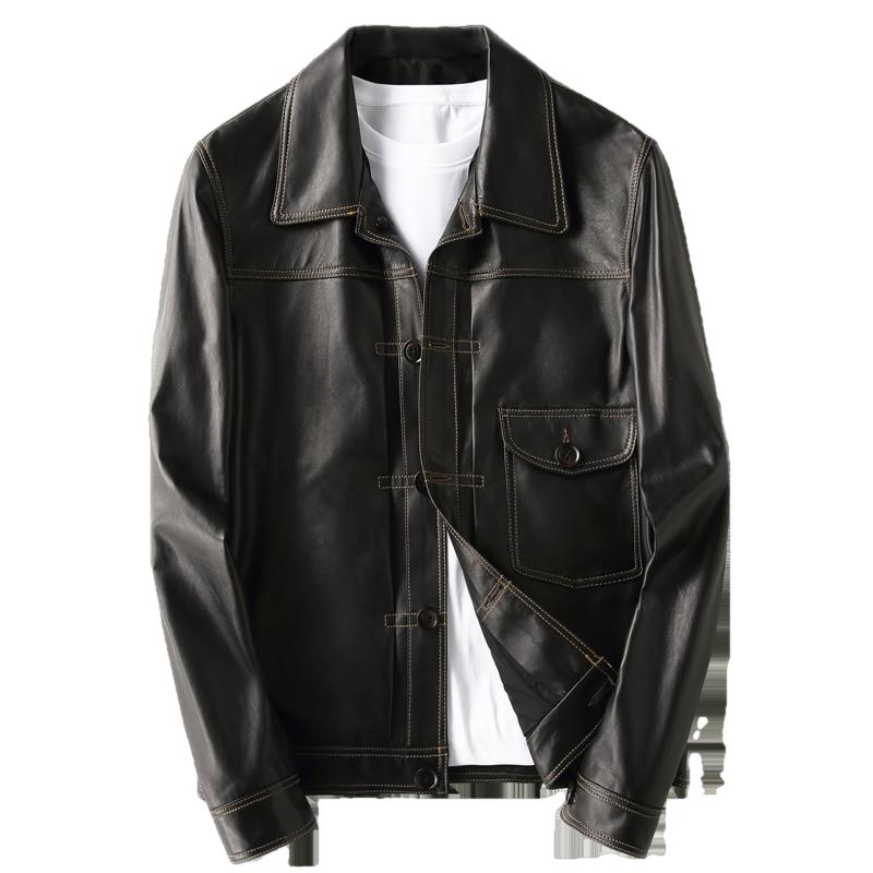 Petyr Genuine Men Sheepskin Leather Coat - NaimLeather