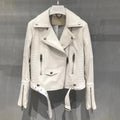 Sleuve Luxury Genuine Leather Jacket Women - NaimLeather