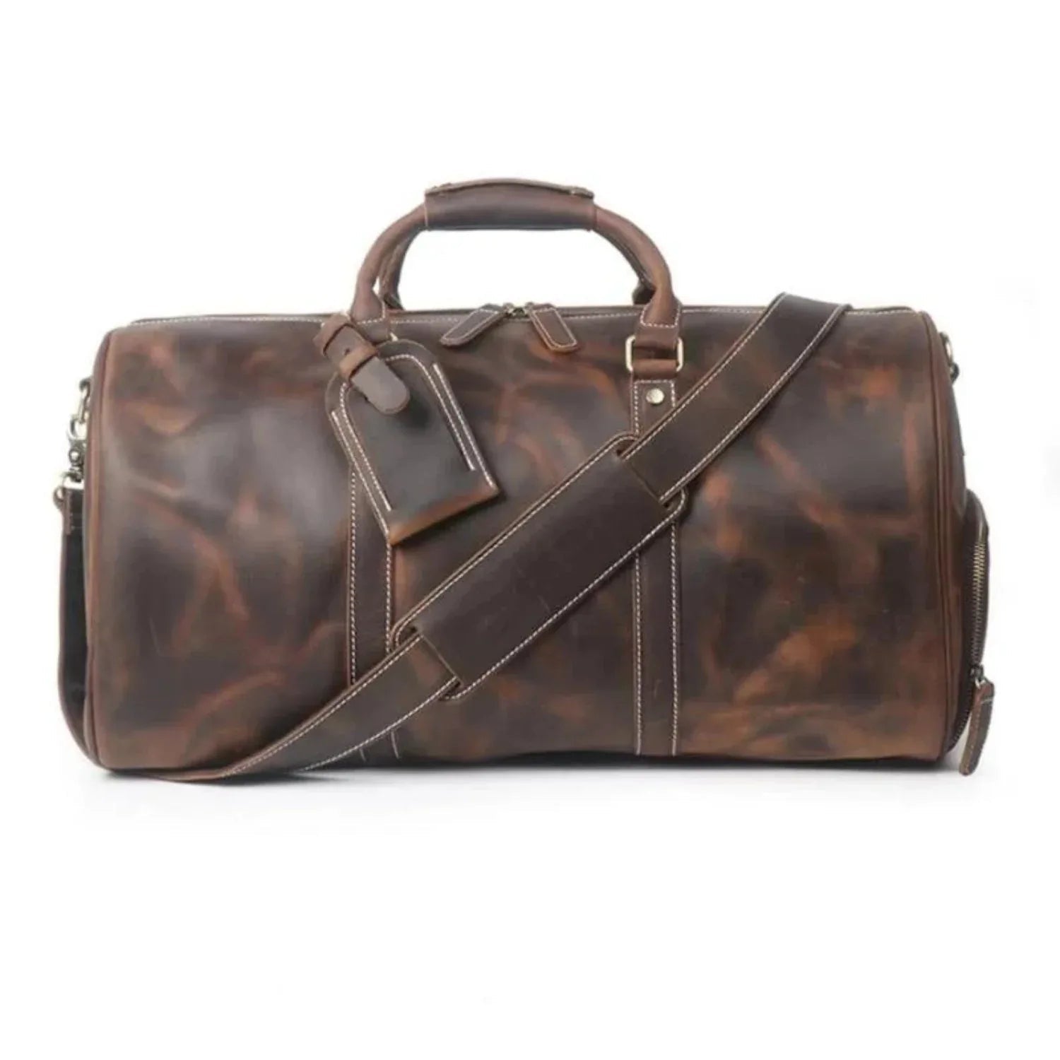 The Dagny Weekender | Large Leather Duffle Bag - NaimLeather
