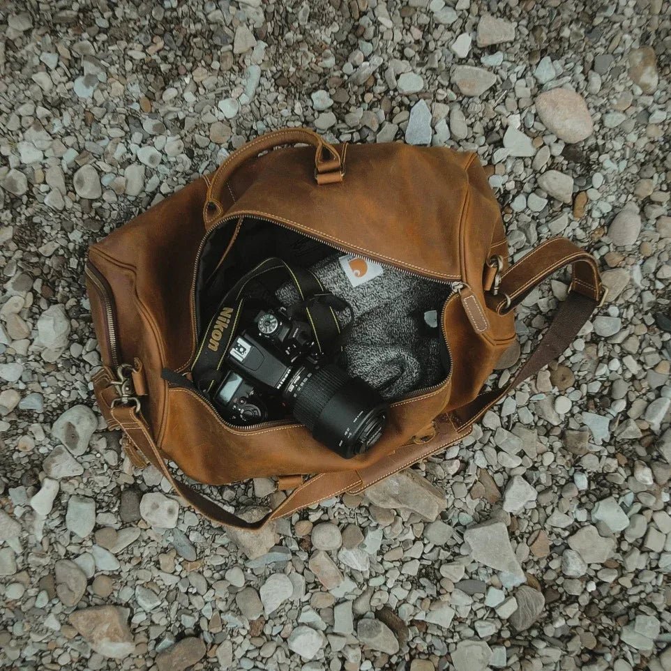 The Dagny Weekender | Large Leather Duffle Bag - NaimLeather