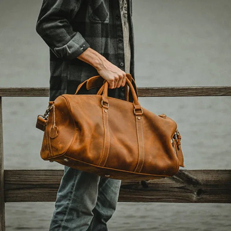 The Dagny Weekender | Large Leather Duffle Bag - NaimLeather