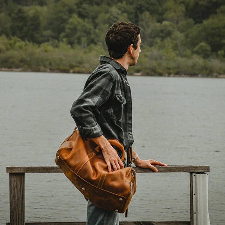 The Dagny Weekender | Large Leather Duffle Bag - NaimLeather