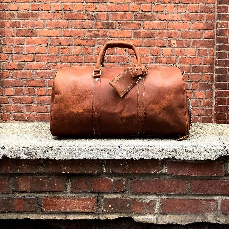 The Dagny Weekender | Large Leather Duffle Bag - NaimLeather
