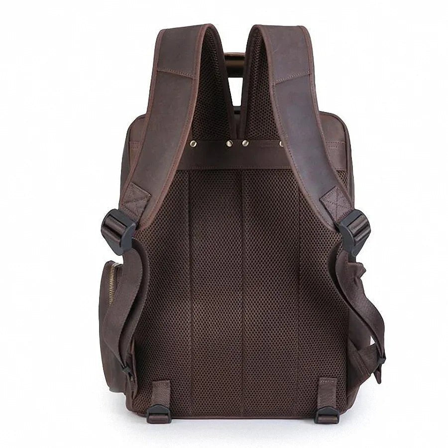 The Gaetano | Large Leather Backpack Camera Bag with Tripod Holder - NaimLeather