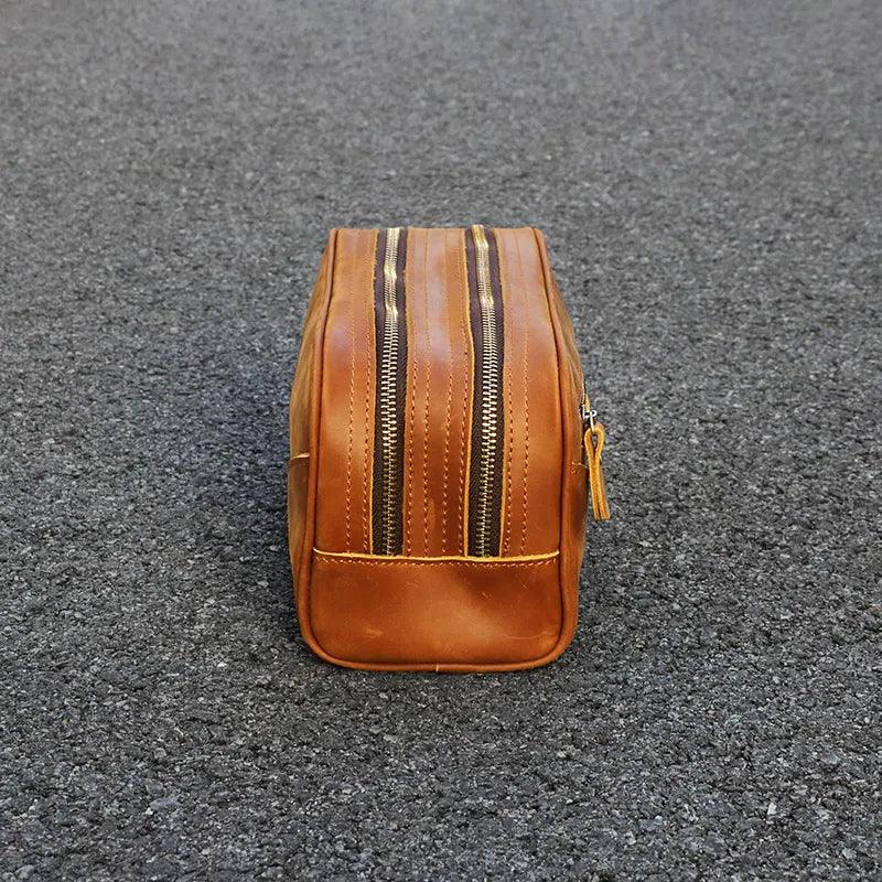 The Nomad Toiletry Bag | Genuine Leather Travel Toiletry Bag - NaimLeather