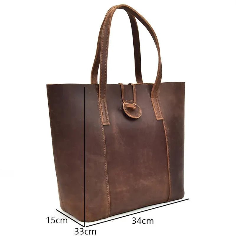 The Taavi Tote | Handcrafted Leather Tote Bag - NaimLeather
