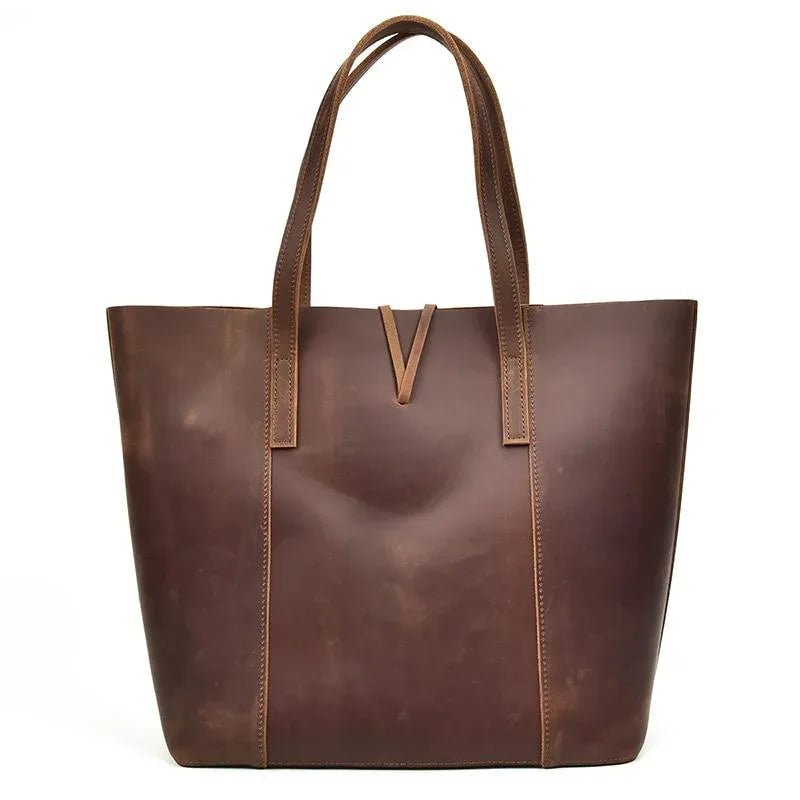 The Taavi Tote | Handcrafted Leather Tote Bag - NaimLeather
